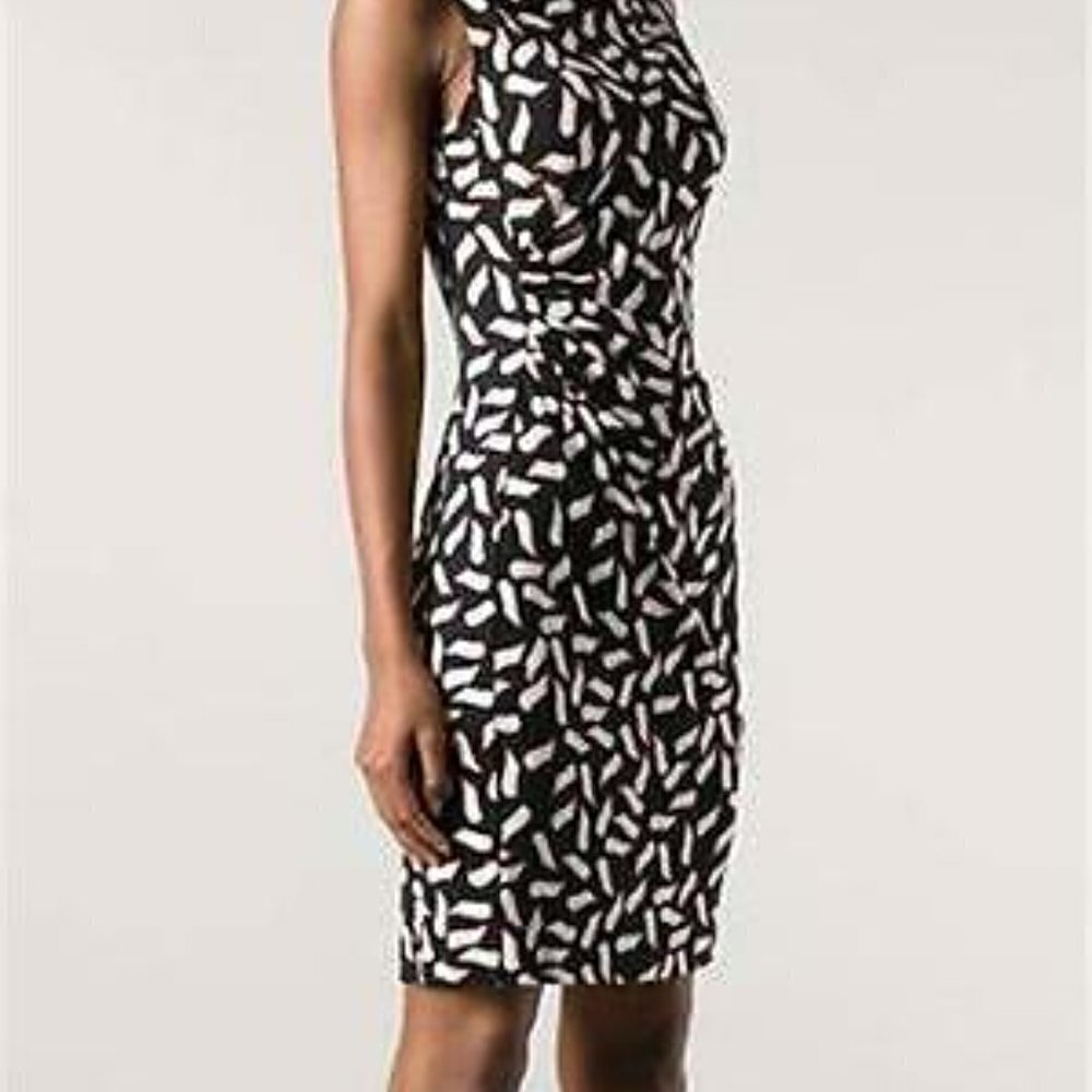 DVF Diane von Furstenberg Glasmary Snake Flutter Warm dust dress silk new 2